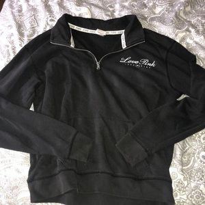 Black half zip from PINK